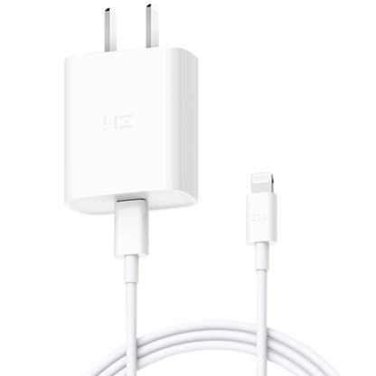 Original Xiaomi Youpin ZMI 20W Quick Charger Power Adapter with Type-C / USB-C to 8 Pin Charging Cable, US Plug(White) - USB Charger by Xiaomi | Online Shopping South Africa | PMC Jewellery | Buy Now Pay Later Mobicred