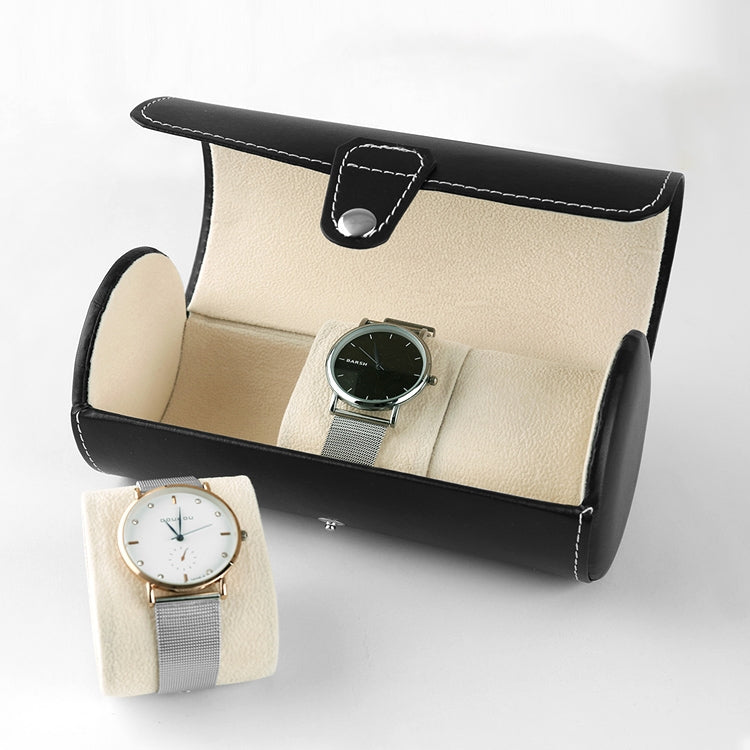 Portable Travel Watch Cylinder Protective Box Storage Bag(Black) - free shipping - PMc TechLife - Order now!