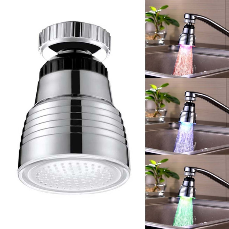 SDF-B10 1 LED ABS Temperature Sensor RGB LED Faucet Light Water Glow Shower, Size: 58 x 38mm, Interface: 22mm (Silver) - Shower Head by PMC TechLife | Online Shopping South Africa | PMC TechLife | Buy Now Pay Later Mobicred