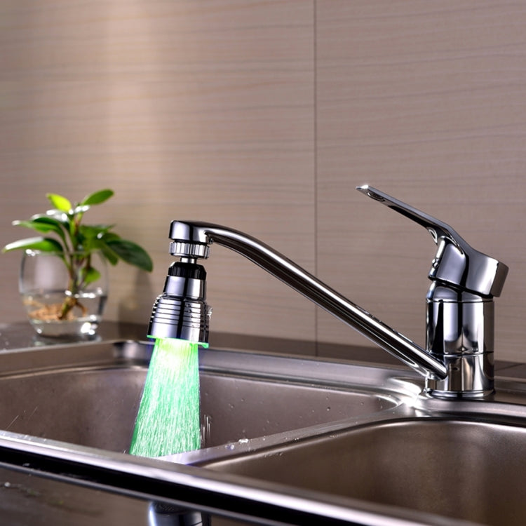 SDF-B10 1 LED ABS Temperature Sensor RGB LED Faucet Light Water Glow Shower, Size: 58 x 38mm, Interface: 22mm (Silver) - Shower Head by PMC TechLife | Online Shopping South Africa | PMC TechLife | Buy Now Pay Later Mobicred