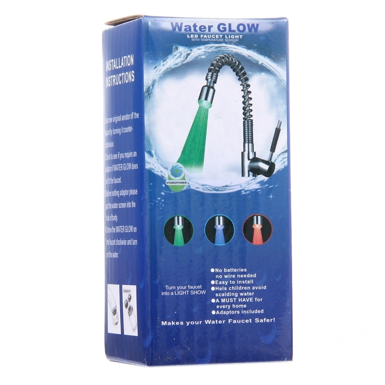 SDF-B10 1 LED ABS Temperature Sensor RGB LED Faucet Light Water Glow Shower, Size: 58 x 38mm, Interface: 22mm (Silver) - Shower Head by PMC TechLife | Online Shopping South Africa | PMC TechLife | Buy Now Pay Later Mobicred