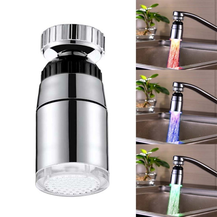 SDF-B9 1 LED ABS Temperature Sensor 3-color LED Faucet Light Water Glow Shower, Size: 58 x 28mm, Interface: 22mm (Silver) - Shower Head by PMC TechLife | Online Shopping South Africa | PMC TechLife | Buy Now Pay Later Mobicred