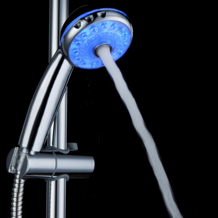 SDS-A21 15 LEDs ABS Temperature Sensor RGB LED Shower Head, Size: 22 x 8 x 4.5cm, Interface:  20mm - Shower Head by PMC TechLife | Online Shopping South Africa | PMC TechLife | Buy Now Pay Later Mobicred