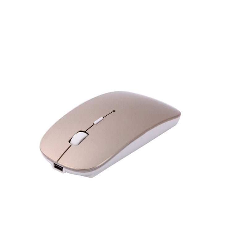 MC-008 Bluetooth 3.0 Battery Charging Wireless Mouse for Laptops and Android System Mobile Phone (Gold) - free shipping - PMC Jewellery - Order now!