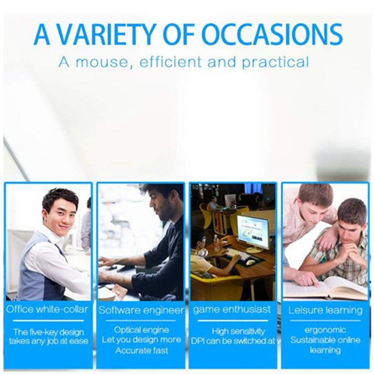 CM0093 Wired Version 2.4GHz Three-button Vertical Mouse for Left-hand, Resolution: 1000DPI / 1200DPI / 1600DPI, Cable Length���1.7m(Black) - Wired Mice by PMC TechLife | Online Shopping South Africa | PMC TechLife | Buy Now Pay Later Mobicred