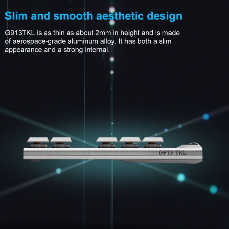 Logitech G913 TKL Wireless RGB Mechanical Gaming Keyboard (GL-Tactile)(White) - free shipping - PMC TechLife - Order now!