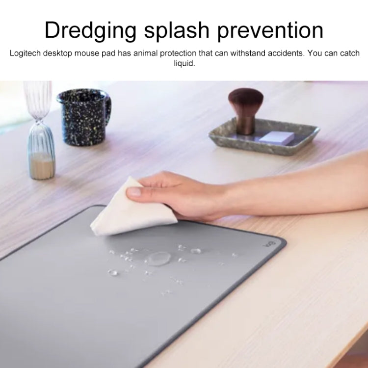 Logitech Keyboard Mouse Desk Mat Pad (Grey) - free shipping - PMC Jewellery - Order now!
