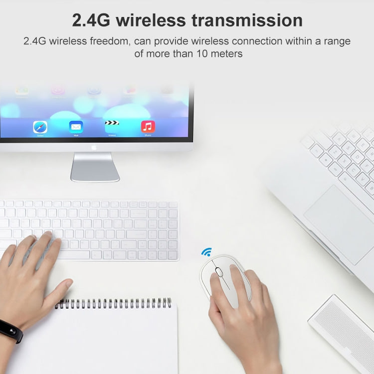 ZGB 360 2.4G Computer Laptop Wireless Chargeable Mini Mouse 1000dpi(Blue) - free shipping - PMC Jewellery - Order now!