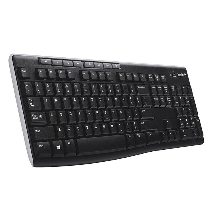 Logitech K270 Single Wireless Ultra-thin Silent Keyboard (Black) - free shipping - PMC Jewellery - Order now!