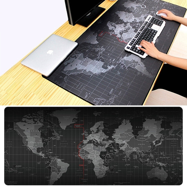 Extended Large Anti-Slip World Map Pattern Soft Rubber Smooth Cloth Surface Game Mouse Pad Keyboard Mat, Size: 100 x 50cm - Mouse Pads by PMC TechLife | Online Shopping South Africa | PMC TechLife