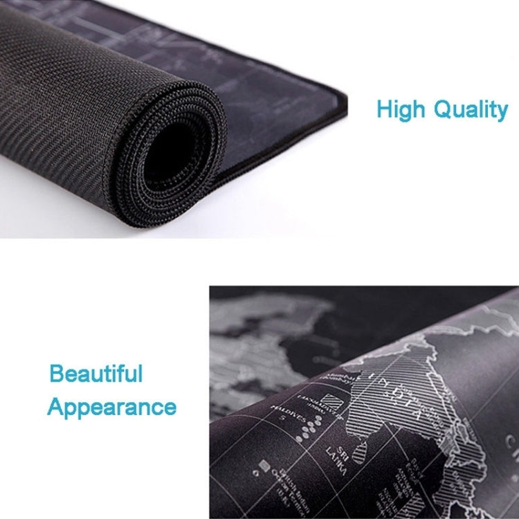 Extended Large Anti-Slip World Map Pattern Soft Rubber Smooth Cloth Surface Game Mouse Pad Keyboard Mat, Size: 100 x 50cm - Mouse Pads by PMC TechLife | Online Shopping South Africa | PMC TechLife