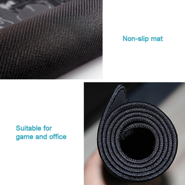 Extended Large Anti-Slip World Map Pattern Soft Rubber Smooth Cloth Surface Game Mouse Pad Keyboard Mat, Size: 100 x 50cm - Mouse Pads by PMC TechLife | Online Shopping South Africa | PMC TechLife