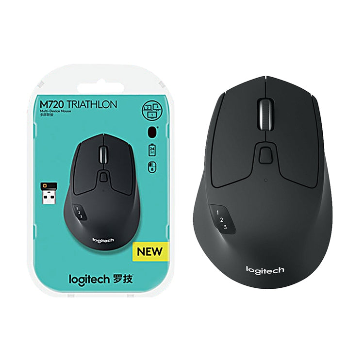 Logitech M720 1000DPI 2.4GHz Wireless Bluetooth Multimode Mouse (Black) - free shipping - PMC Jewellery - Order now!