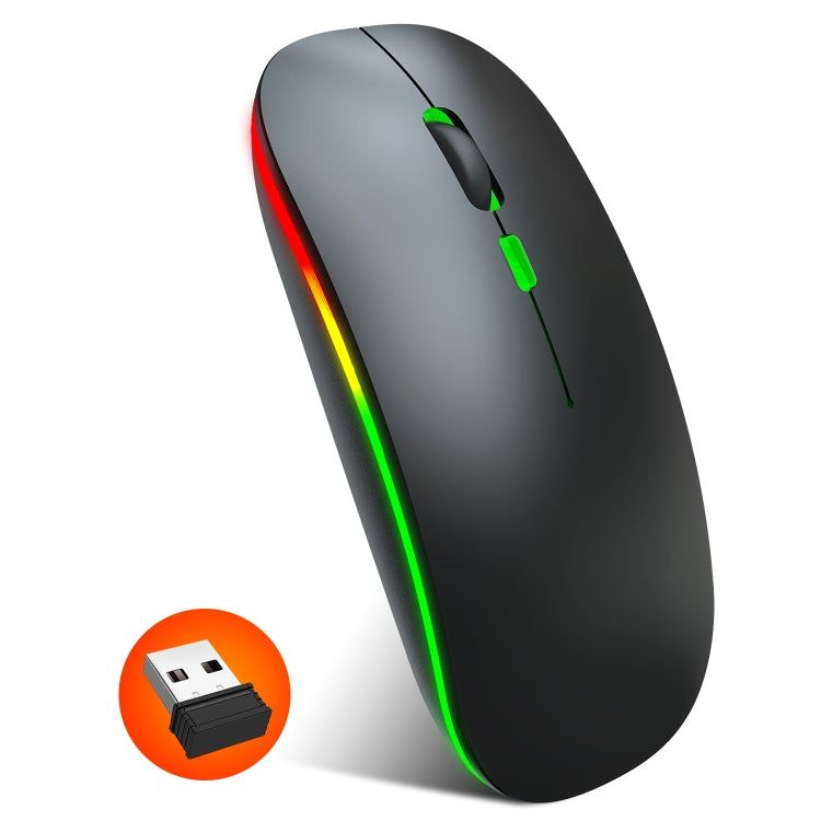 HXSJ M40 4 Key 2.4G Colorful Wireless Silent Mouse (Black) - Wireless Mice by HXSJ | Online Shopping South Africa | PMC TechLife | Buy Now Pay Later Mobicred