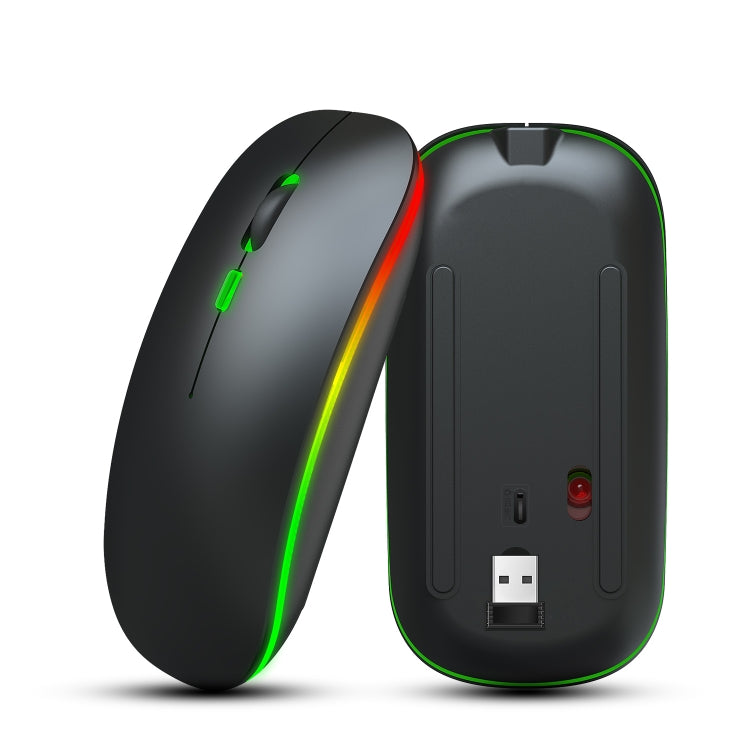 HXSJ M40 4 Key 2.4G Colorful Wireless Silent Mouse (Black) - Wireless Mice by HXSJ | Online Shopping South Africa | PMC TechLife | Buy Now Pay Later Mobicred