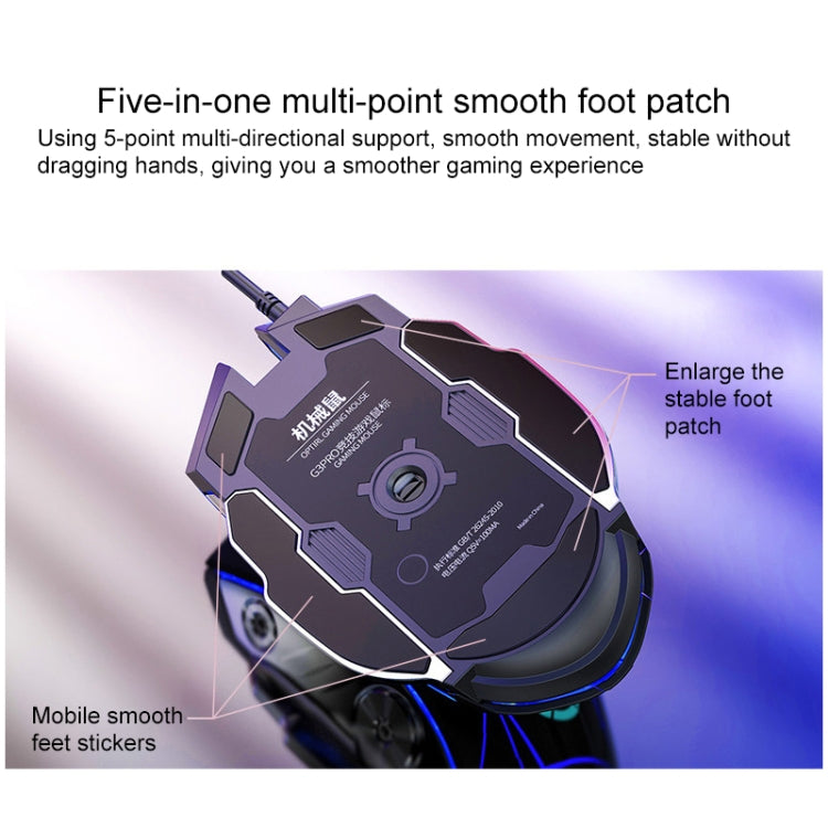 YINDIAO V2 Mechanical Feel Gaming Keyboard Mouse Set (White Rainbow Light) - free shipping - PMC Jewellery - Order now!
