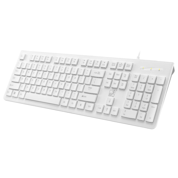 ZGB S500 Square Key USB Wired Computer Keyboard(White) - Wired Keyboard by Chasing Leopard | Online Shopping South Africa | PMC TechLife | Buy Now Pay Later Mobicred