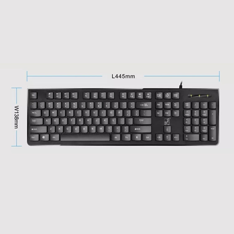 ZGB S500 Square Key USB Wired Computer Keyboard(Black) - Wired Keyboard by Chasing Leopard | Online Shopping South Africa | PMC TechLife | Buy Now Pay Later Mobicred
