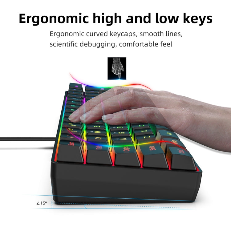 HXSJ V700B+A867 Wired RGB Backlit Keyboard and Mouse Set - free shipping - PMC Jewellery - Order now!