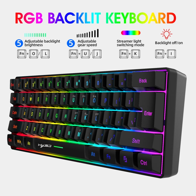 HXSJ V700B+A867 Wired RGB Backlit Keyboard and Mouse Set - free shipping - PMC Jewellery - Order now!