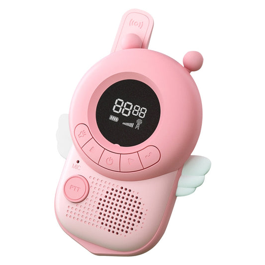 adj-847 Cartoon Bee-shaped Children Walkie-talkie Wireless 3km Call Outdoor Parent-child Interactive Toy with Flashlight & Anti-lost Lanyard (Pink) - Children by PMC Jewellery | Online Shopping South Africa | PMC Jewellery | Buy Now Pay Later Mobicred