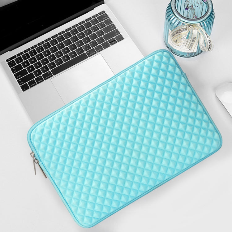 Diamond Texture Laptop Liner Bag, Size: 12-13 inch(Mint Green) - 12.1 inch by PMC Jewellery | Online Shopping South Africa | PMC Jewellery | Buy Now Pay Later Mobicred