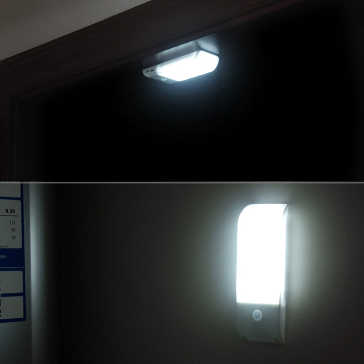 PIR Human Body Motion Sensor White Light LED Night Light, 1W 12 LEDs 240 LM USB Charging, Sensor Distance: 3m, DC 5V - Sensor LED Lights by PMC TechLife | Online Shopping South Africa | PMC TechLife | Buy Now Pay Later Mobicred