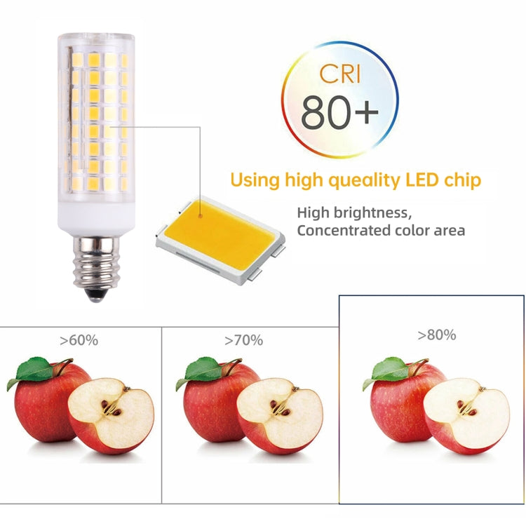 E11 102 LEDs SMD 2835 2800-3200K LED Corn Light, AC 110V(Warm White) - LED Blubs & Tubes by PMc TechLife | Online Shopping South Africa | PMc TechLife | Buy Now Pay Later Mobicred