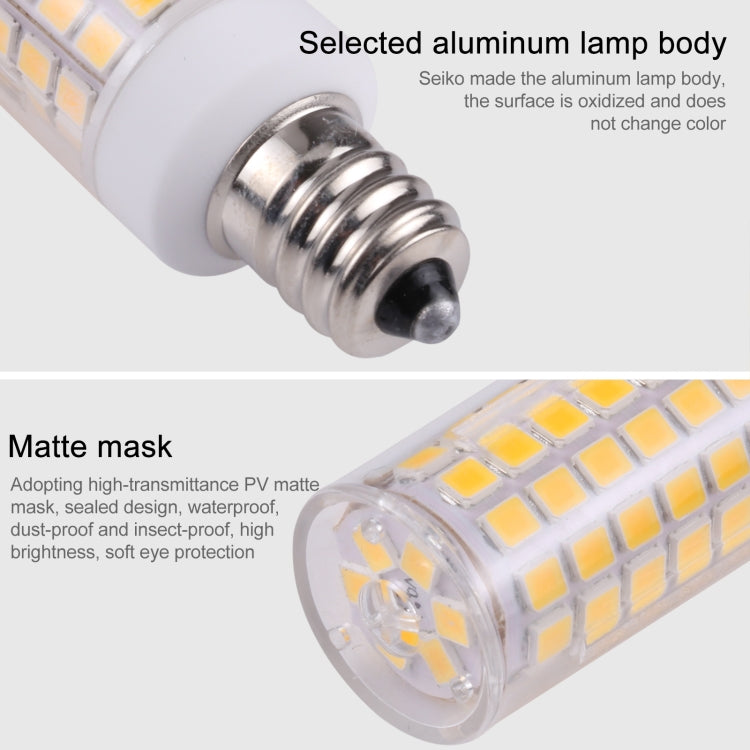 E11 102 LEDs SMD 2835 2800-3200K LED Corn Light, AC 110V(Warm White) - LED Blubs & Tubes by PMc TechLife | Online Shopping South Africa | PMc TechLife | Buy Now Pay Later Mobicred