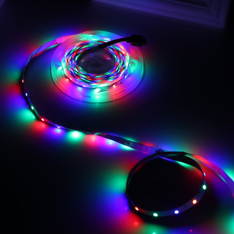 Bare Board 2835 SMD RGB LED Rope Light, 60 LED/m, Length: 5m, 12V 2A 100-240V, with 44-key Remote Control (UK Plug) - Bare Board Light by PMC TechLife | Online Shopping South Africa | PMC TechLife | Buy Now Pay Later Mobicred