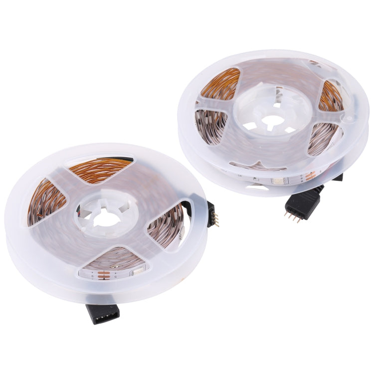 2pcs Bare Board 5050 SMD RGB LED Rope Light, 30 LED/m, Length: 5m, 12V 2A 100-240V, with 24 Keys Doodle Controller (US Plug) - Bare Board Light by PMC TechLife | Online Shopping South Africa | PMC TechLife | Buy Now Pay Later Mobicred