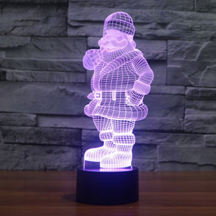 Santa Claus Style 3D Touch Switch Control LED Light , 7 Color Discoloration Creative Visual Stereo Lamp Desk Lamp Night Light - free shipping - PMC TechLife - Order now!