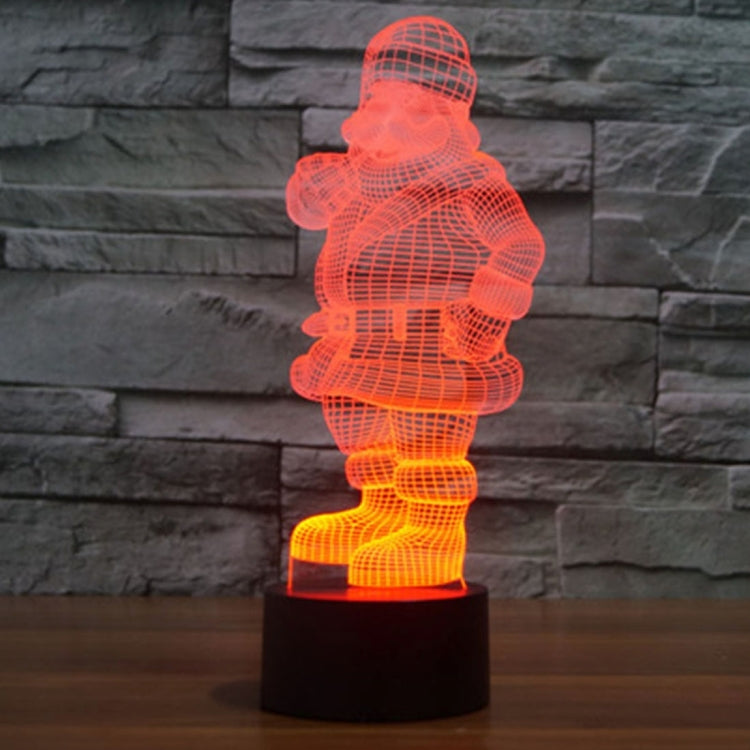 Santa Claus Style 3D Touch Switch Control LED Light , 7 Color Discoloration Creative Visual Stereo Lamp Desk Lamp Night Light - free shipping - PMC TechLife - Order now!