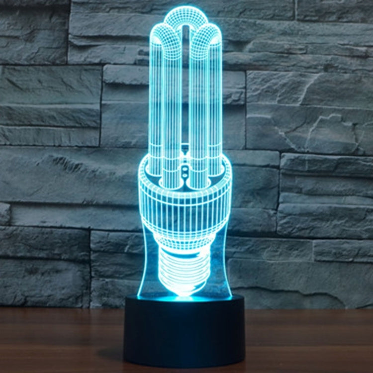 Energy-saving Lamp Style 3D Touch Switch Control LED Light , 7 Color Discoloration Creative Visual Stereo Lamp Desk Lamp Night Light - Novelty Lighting by PMC TechLife | Online Shopping South Africa | PMC TechLife | Buy Now Pay Later Mobicred