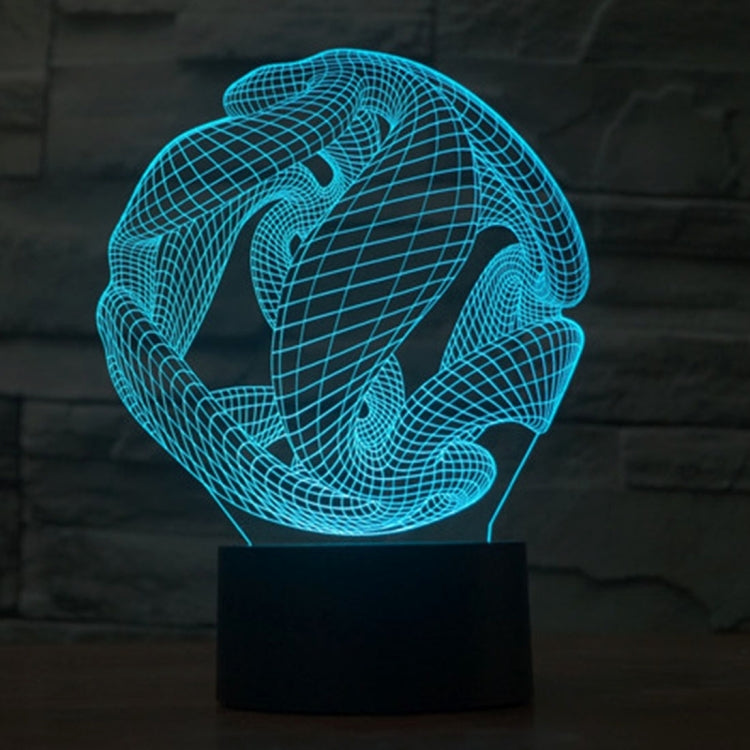 Abstract Style 3D Touch Switch Control LED Light , 7 Color Discoloration Creative Visual Stereo Lamp Desk Lamp Night Light - Novelty Lighting by PMC TechLife | Online Shopping South Africa | PMC TechLife | Buy Now Pay Later Mobicred
