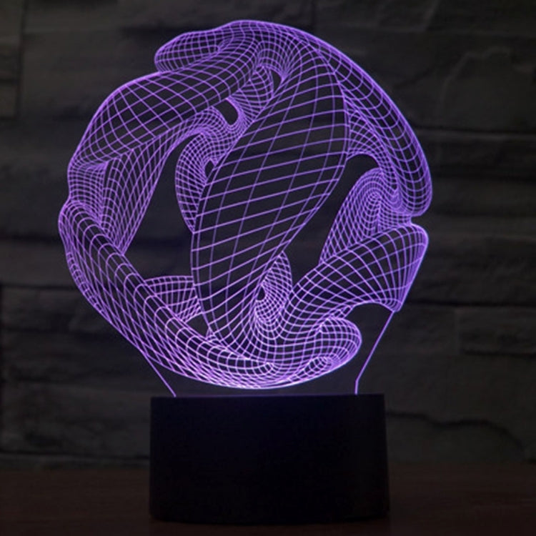 Abstract Style 3D Touch Switch Control LED Light , 7 Color Discoloration Creative Visual Stereo Lamp Desk Lamp Night Light - Novelty Lighting by PMC TechLife | Online Shopping South Africa | PMC TechLife | Buy Now Pay Later Mobicred
