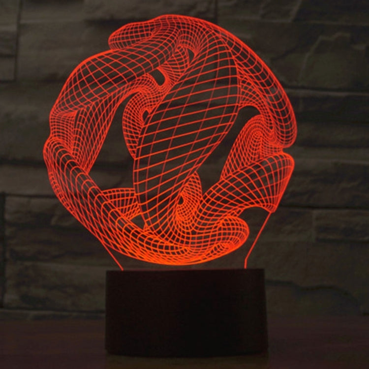 Abstract Style 3D Touch Switch Control LED Light , 7 Color Discoloration Creative Visual Stereo Lamp Desk Lamp Night Light - Novelty Lighting by PMC TechLife | Online Shopping South Africa | PMC TechLife | Buy Now Pay Later Mobicred