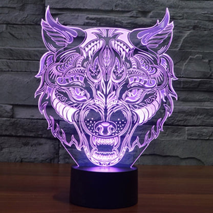 Leopard Shape 3D Touch Switch Control LED Light , 7 Colour Discoloration Creative Visual Stereo Lamp Desk Lamp Night Light - Novelty Lighting by PMC Jewellery | Online Shopping South Africa | PMC Jewellery | Buy Now Pay Later Mobicred