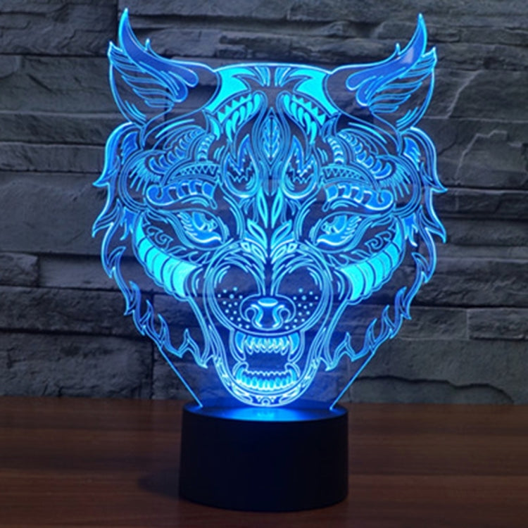 Leopard Shape 3D Touch Switch Control LED Light , 7 Colour Discoloration Creative Visual Stereo Lamp Desk Lamp Night Light - Novelty Lighting by PMC Jewellery | Online Shopping South Africa | PMC Jewellery | Buy Now Pay Later Mobicred