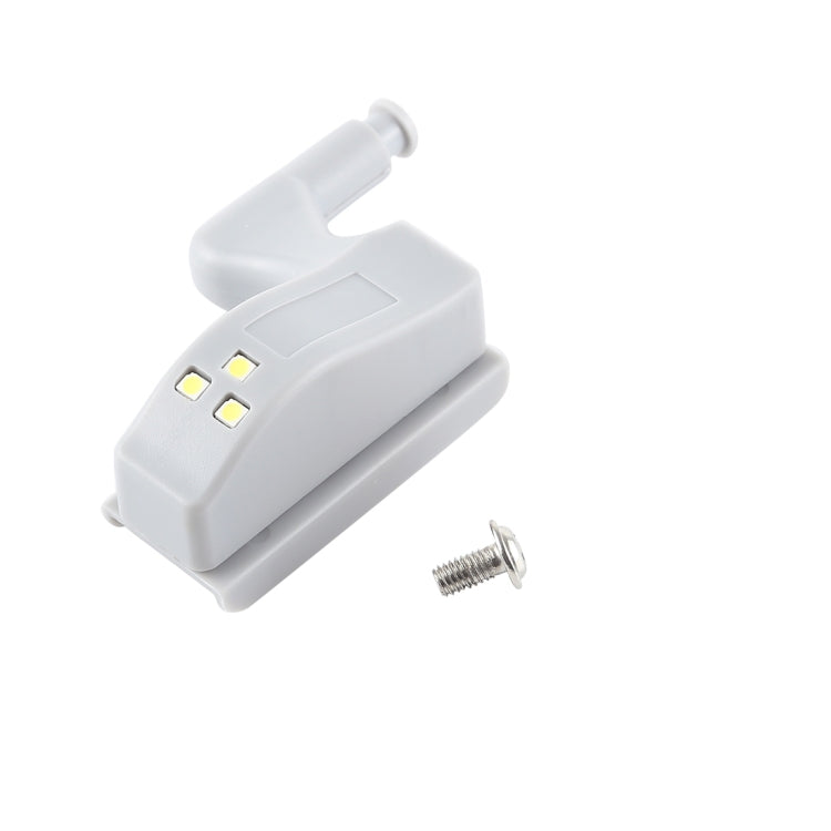 10 PCS 0.3W Universal Inner Hinge LED Sensor lamp Cupboard 3 LEDs Night light Auto ON/OFF Bulb(White Light) - Sensor LED Lights by PMC Jewellery | Online Shopping South Africa | PMC Jewellery | Buy Now Pay Later Mobicred