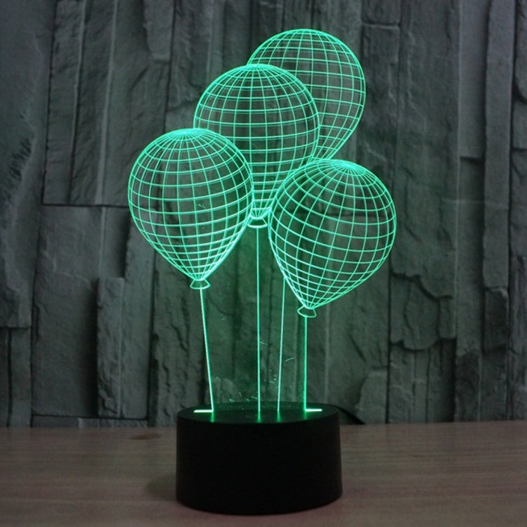 Balloon Style 3D Touch Switch Control LED Light , 7 Color Discoloration Creative Visual Stereo Lamp Desk Lamp Night Light - Novelty Lighting by PMC TechLife | Online Shopping South Africa | PMC TechLife | Buy Now Pay Later Mobicred
