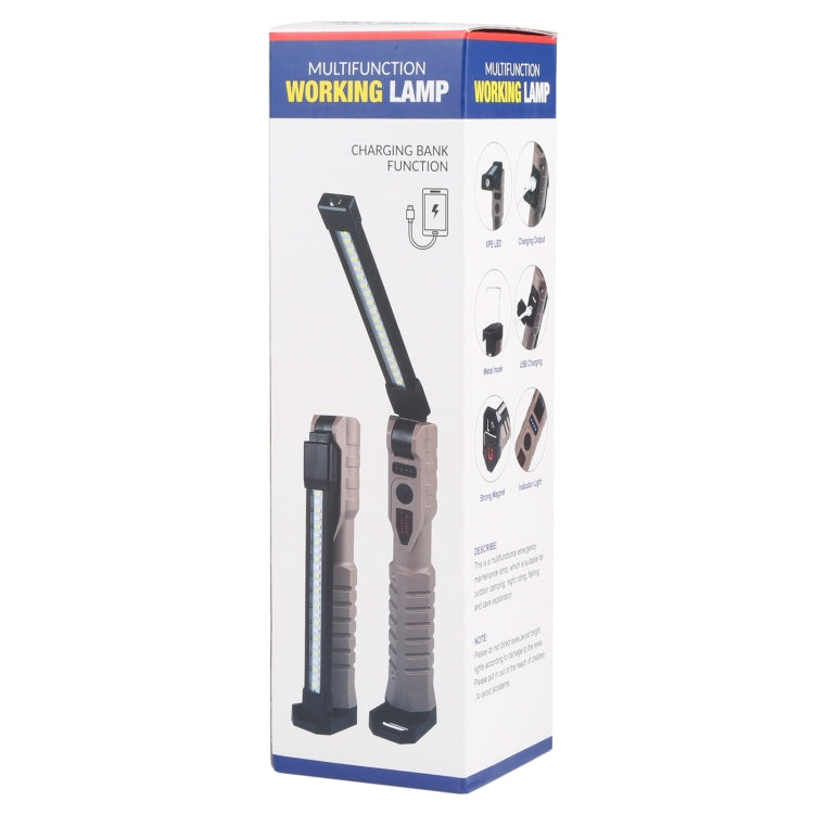 FA-WK06 Multifunctional Rechargeable Folding Work Emergency Light with Power Bank Function - Camping Lighting by PMc TechLife | Online Shopping South Africa | PMc TechLife | Buy Now Pay Later Mobicred