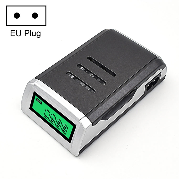AC 100-240V 4 Slot Battery Charger for AA & AAA Battery, with LCD Display, EU Plug - free shipping - PMC Jewellery - Order now!