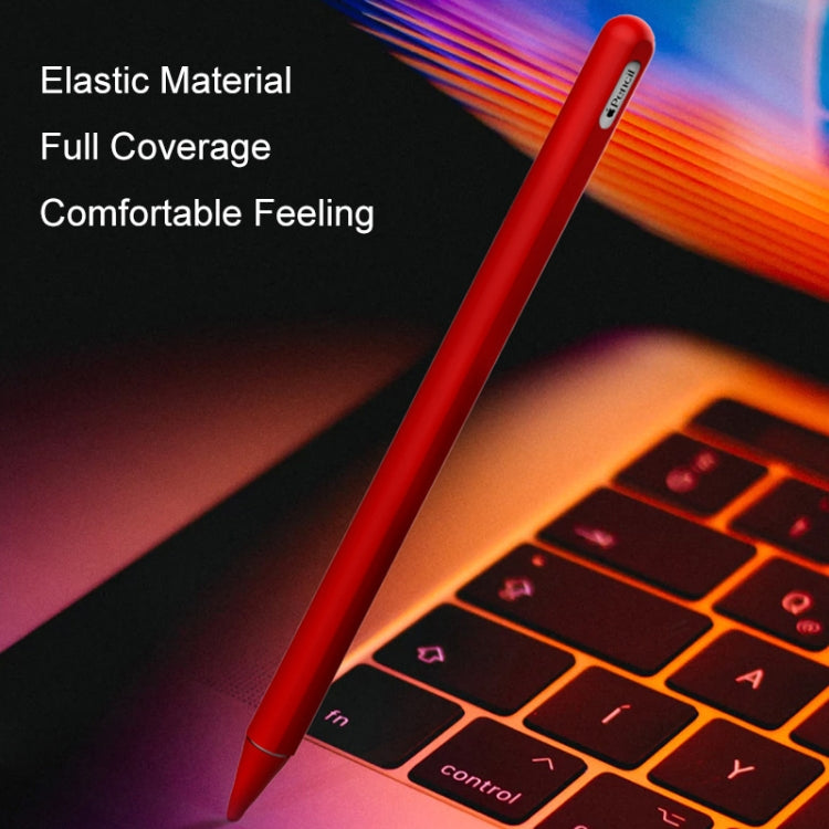 Stylus Pen Silica Gel Protective Case for Apple Pencil 2 (Light Purple) - Pencil Accessories by PMC Jewellery | Online Shopping South Africa | PMC Jewellery | Buy Now Pay Later Mobicred