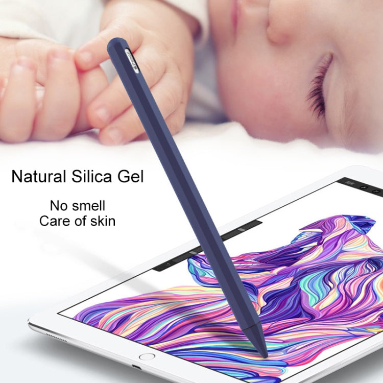 Stylus Pen Silica Gel Protective Case for Apple Pencil 2 (Light Purple) - Pencil Accessories by PMC Jewellery | Online Shopping South Africa | PMC Jewellery | Buy Now Pay Later Mobicred