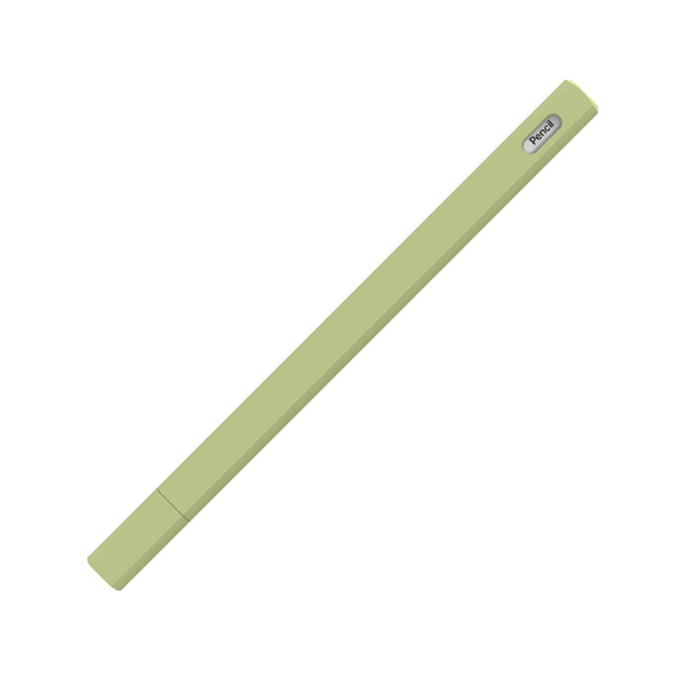 LOVE MEI For Apple Pencil 2 Triangle Shape Stylus Pen Silicone Protective Case Cover(Green) - Pencil Accessories by LOVE MEI | Online Shopping South Africa | PMC Jewellery | Buy Now Pay Later Mobicred