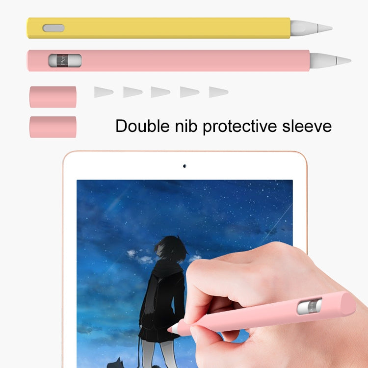 LOVE MEI For Apple Pencil 2 Triangle Shape Stylus Pen Silicone Protective Case Cover(Green) - Pencil Accessories by LOVE MEI | Online Shopping South Africa | PMC Jewellery | Buy Now Pay Later Mobicred