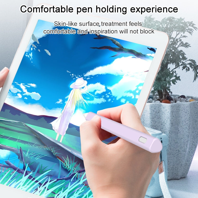 LOVE MEI For Apple Pencil 2 Triangle Shape Stylus Pen Silicone Protective Case Cover(Blue) - free shipping - PMC TechLife - Order now!