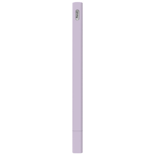 LOVE MEI For Apple Pencil 2 Triangle Shape Stylus Pen Silicone Protective Case Cover(Purple) - Pencil Accessories by LOVE MEI | Online Shopping South Africa | PMC Jewellery | Buy Now Pay Later Mobicred