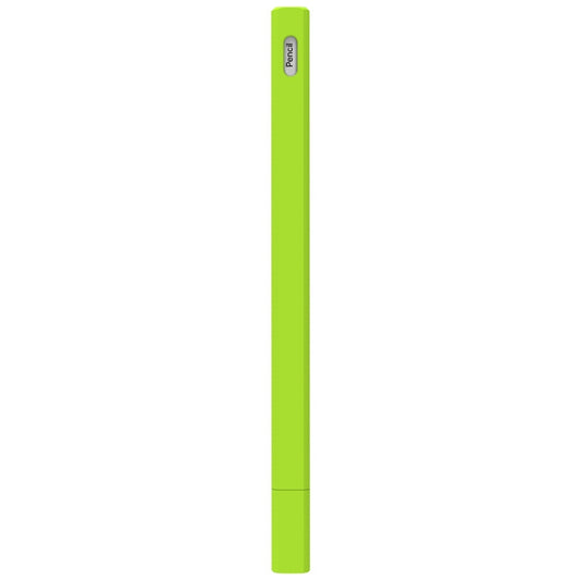 LOVE MEI For Apple Pencil 2 Triangle Shape Stylus Pen Silicone Protective Case Cover(Fluorescent Green) - Pencil Accessories by LOVE MEI | Online Shopping South Africa | PMC Jewellery | Buy Now Pay Later Mobicred